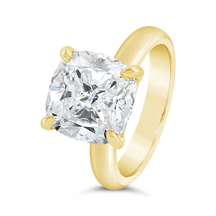 3.10mm Wide Dome Solitaire Engagement Ring - YJC7120R-CUSH