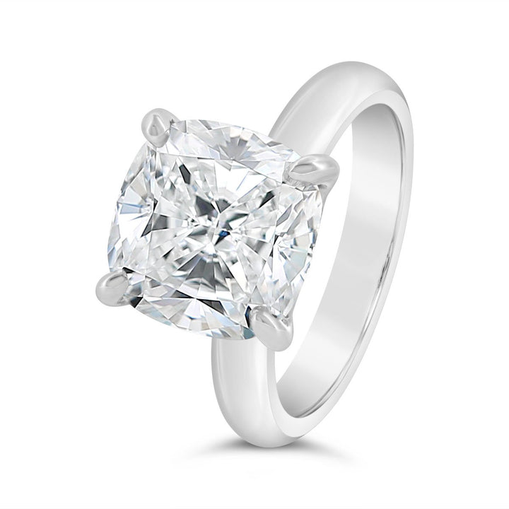 3.10mm Wide Dome Solitaire Engagement Ring - YJC7120R-CUSH