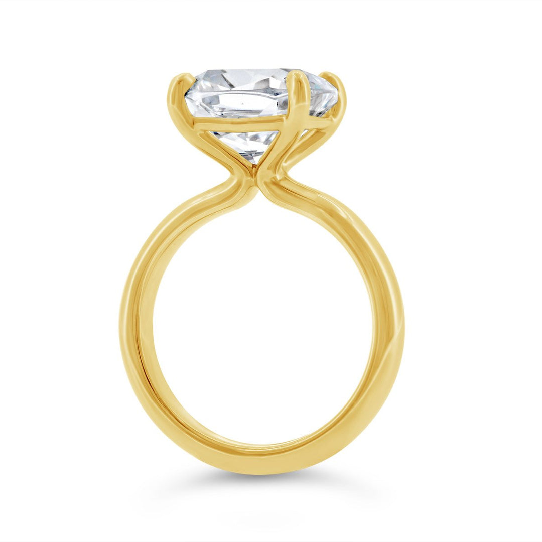 3.10mm Wide Dome Solitaire Engagement Ring - YJC7120R-CUSH