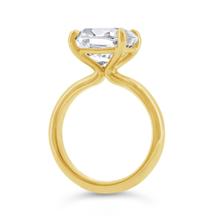 3.10mm Wide Dome Solitaire Engagement Ring - YJC7120R-CUSH
