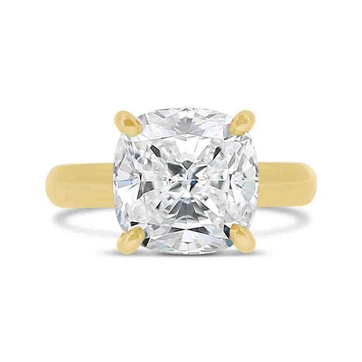 3.10mm Wide Dome Solitaire Engagement Ring - YJC7120R-CUSH