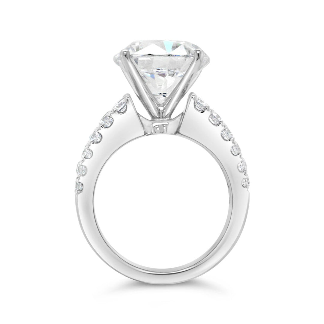 Wide Band Diamond Engagement Ring - YJC3531R - The Diamond Guys