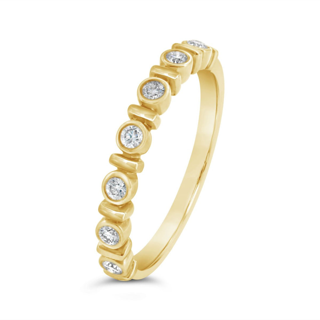 Bezel Set Diamond Fashion Ring