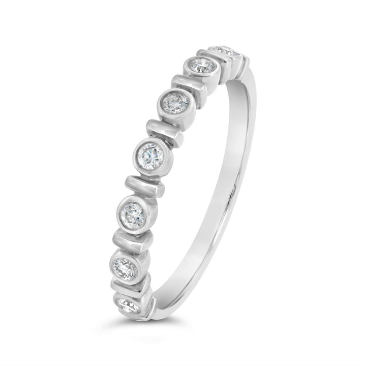 Bezel Set Diamond Fashion Ring