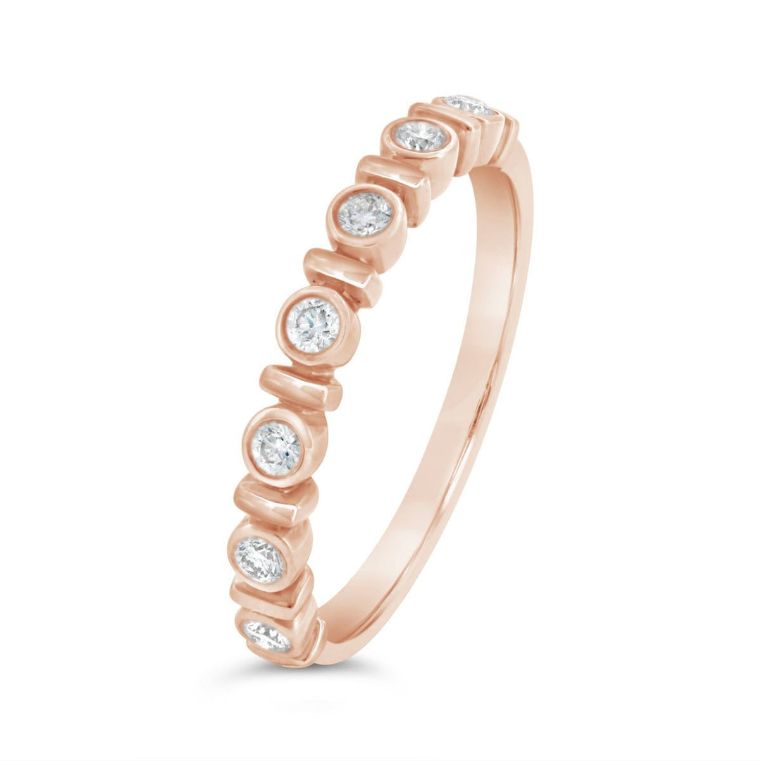 Bezel Set Diamond Fashion Ring