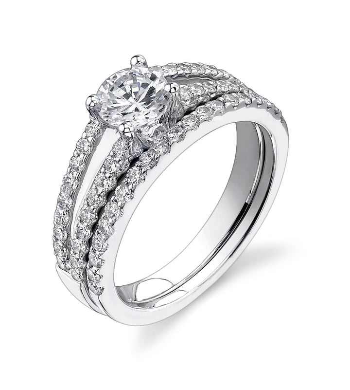 Diamond Engagement Ring Wedding Set - MR5872 - The Diamond Guys