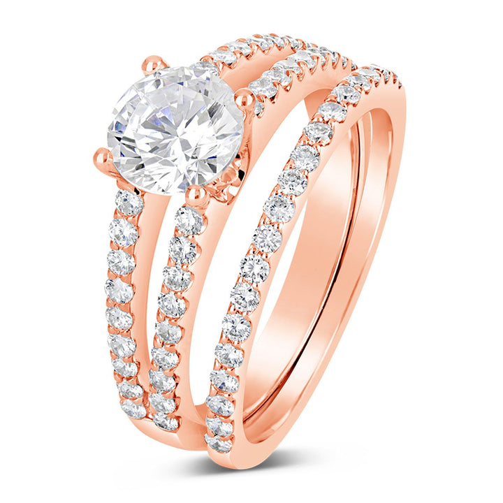 Diamond Engagement Ring Wedding Set - MR5872 - The Diamond Guys