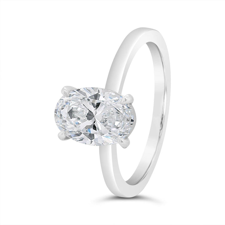 Solitaire Diamond Engagement Ring - YJC3492R-SOL