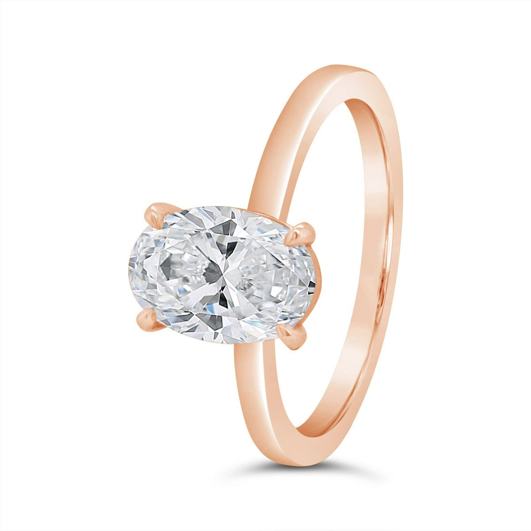 Solitaire Diamond Engagement Ring - YJC3492R-SOL