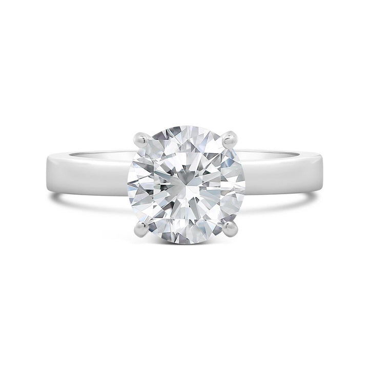 Unity Solitaire Engagement Ring with Four Prong Basket Head - YJC6002R