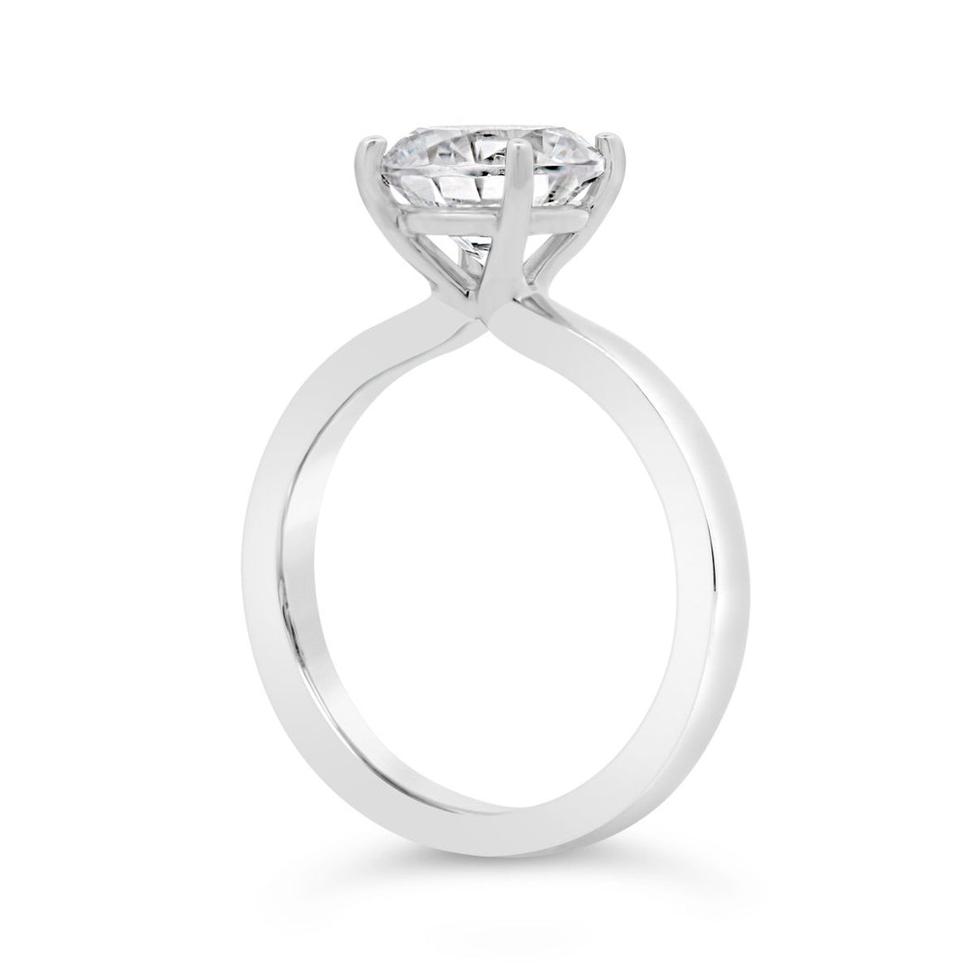 Unity Solitaire Engagement Ring with Four Prong Basket Head - YJC6002R