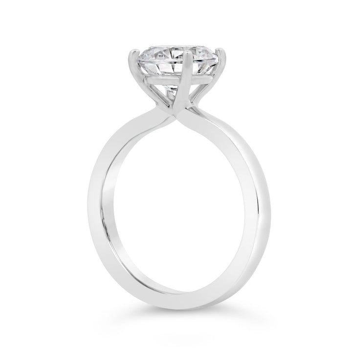 Unity Solitaire Engagement Ring with Four Prong Basket Head - YJC6002R
