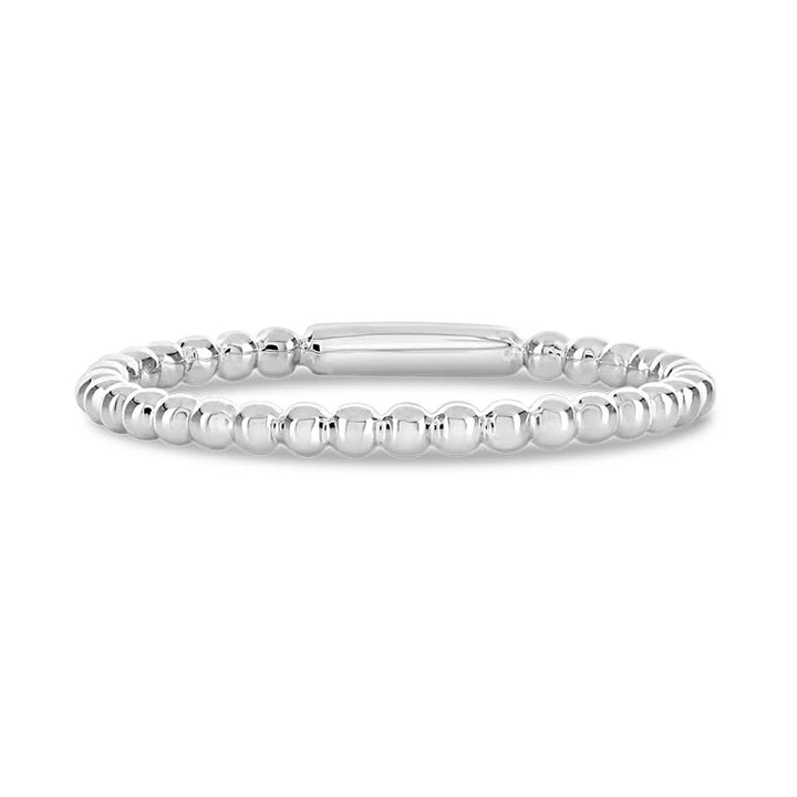 Beaded Gold Band - MR95252B - The Diamond Guys