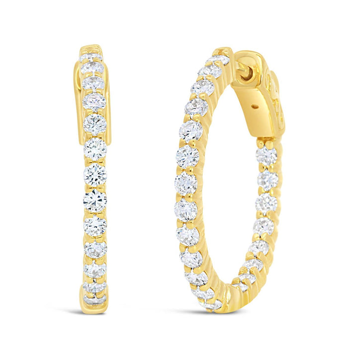 Inn & Out Lab Grown Diamond Hoop Earrings - 63288EY