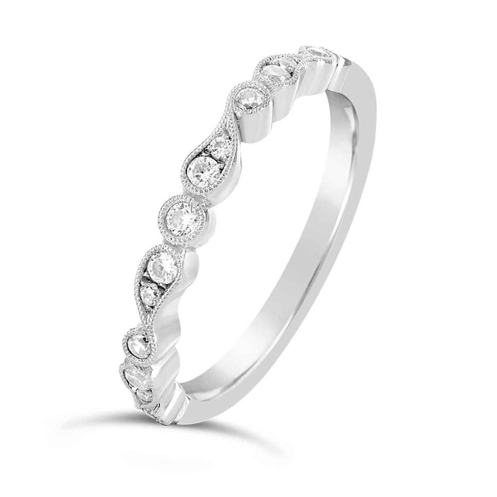 Vintage Inspired Diamond Band - YJA8155R - The Diamond Guys