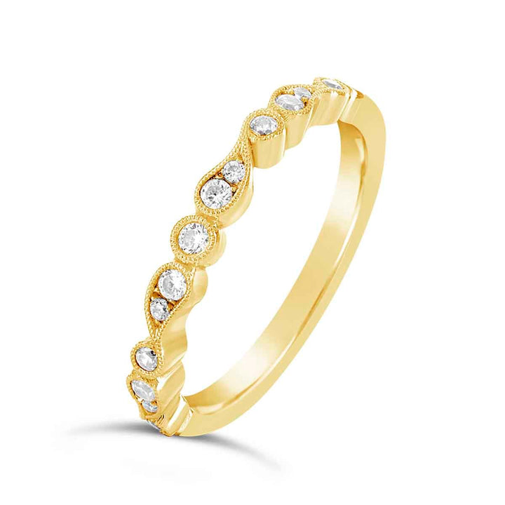 Vintage Inspired Diamond Band - YJA8155R - The Diamond Guys