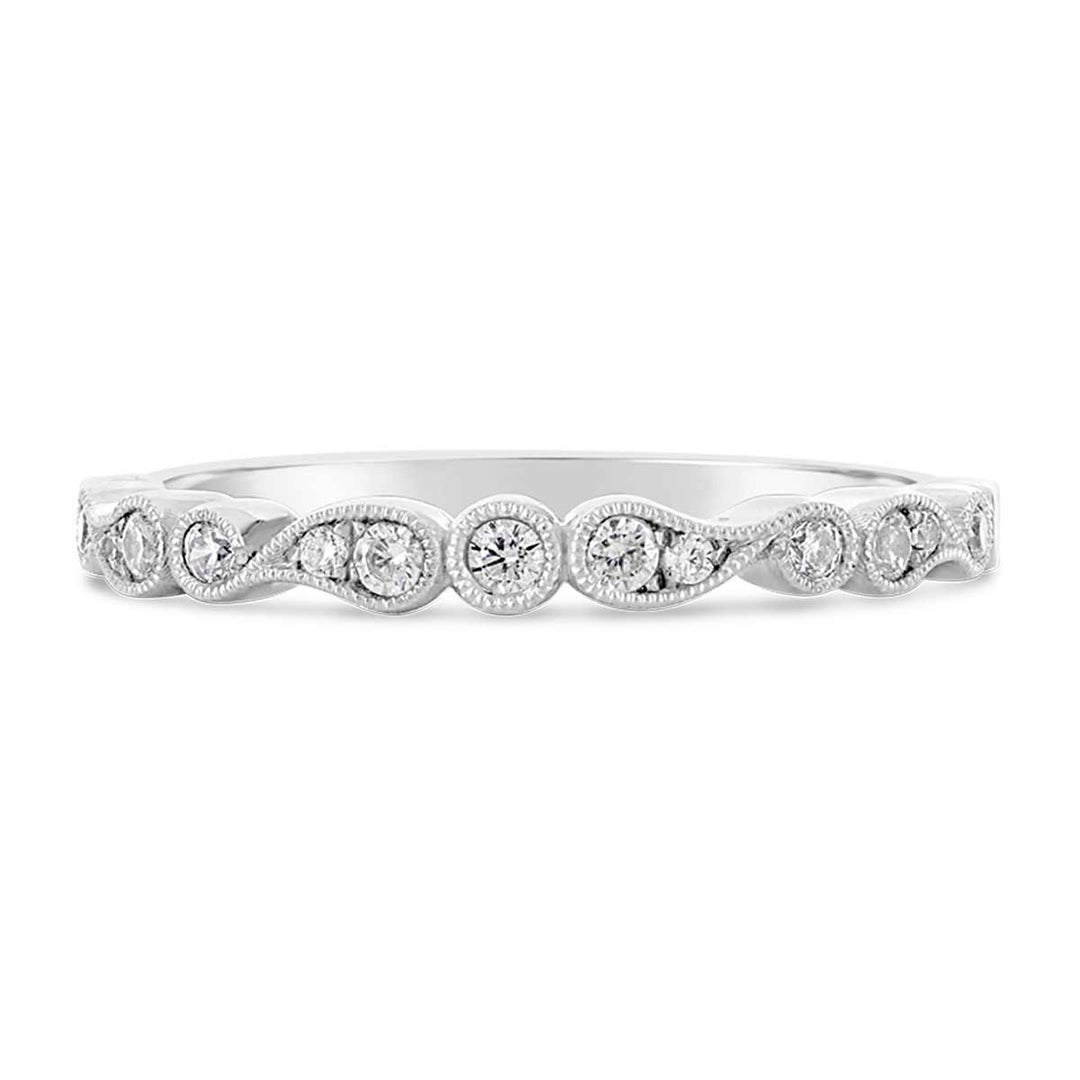 Vintage Inspired Diamond Band - YJA8155R - The Diamond Guys