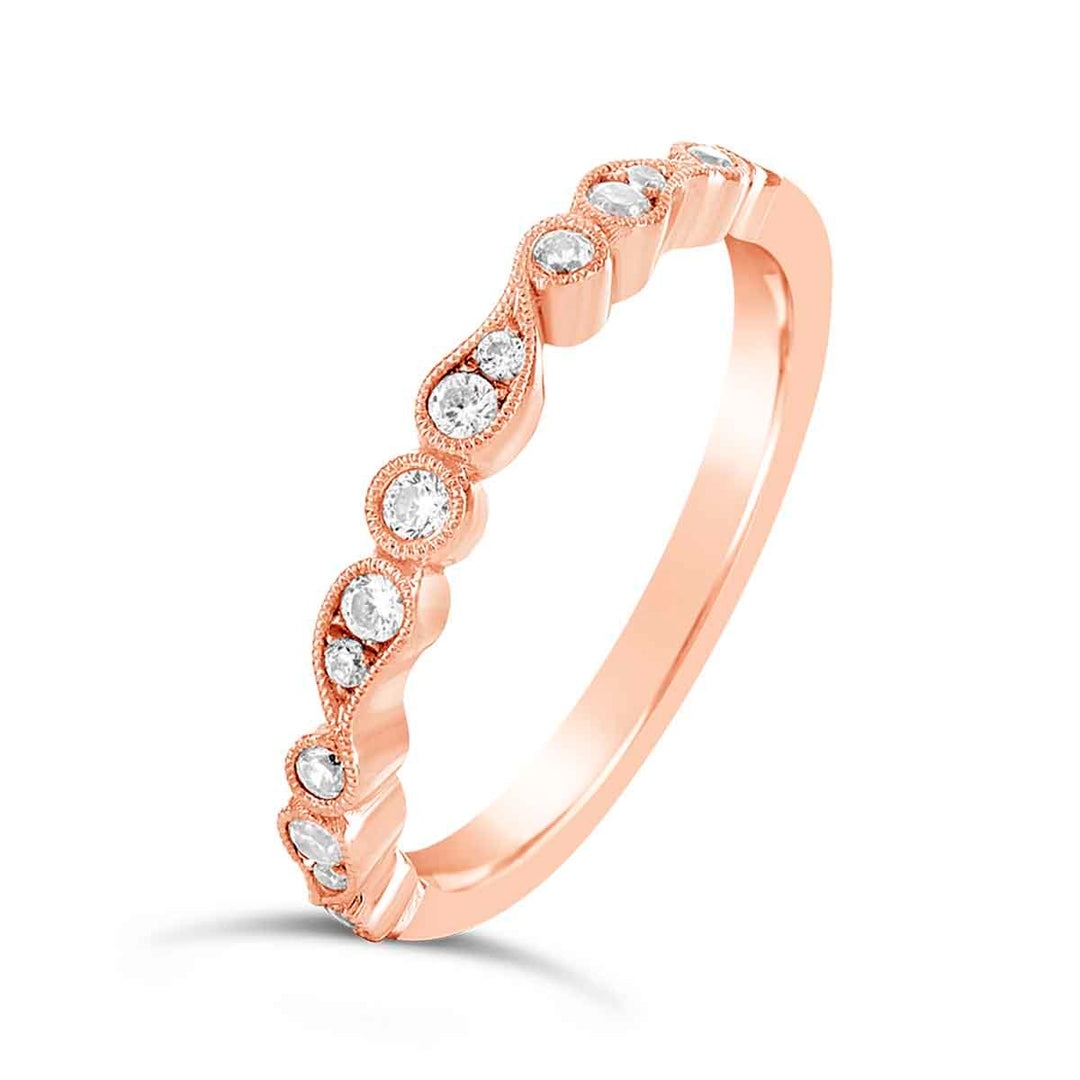 Vintage Inspired Diamond Band - YJA8155R - The Diamond Guys