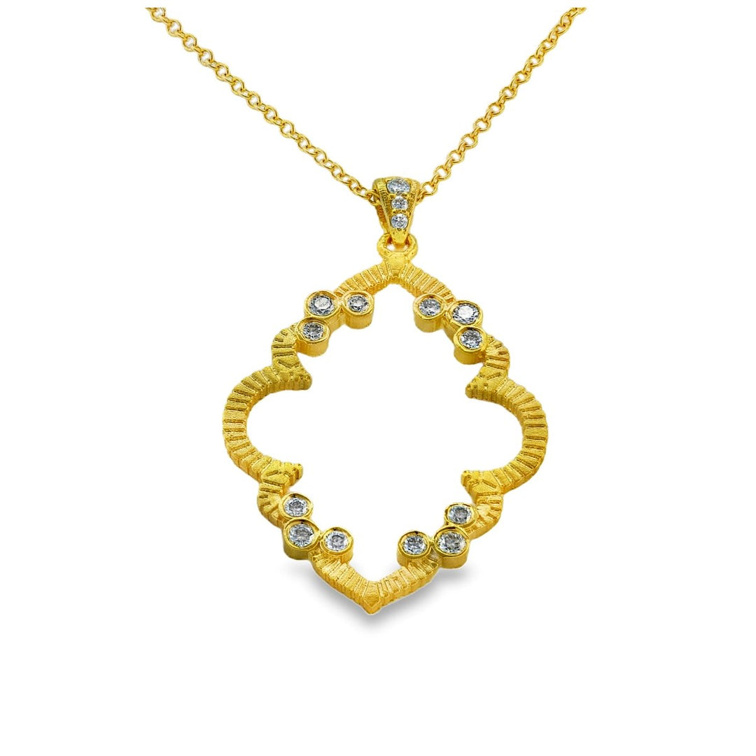 Marika Desert Gold  Diamond Arabesque Design Necklace - MDG8351