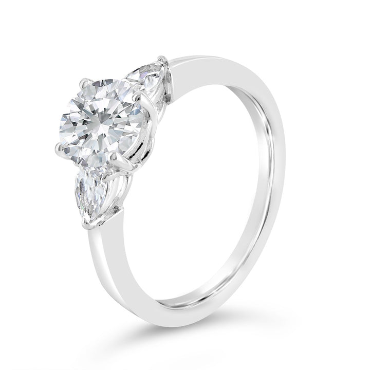 Three Stone Diamond Engagement Ring - The Diamond Guys