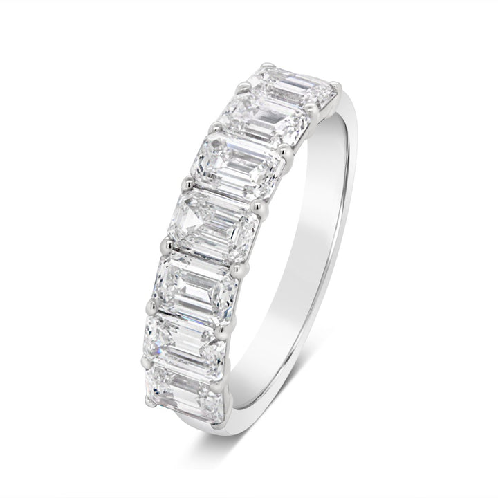 Emerald Cut Lab Grown Diamond Band - EB366