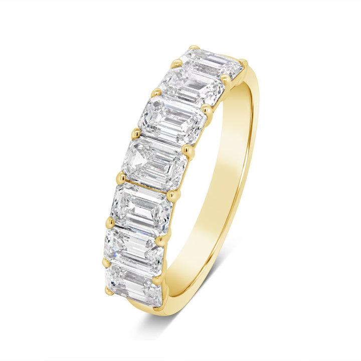 Emerald Cut Lab Grown Diamond Band - EB366