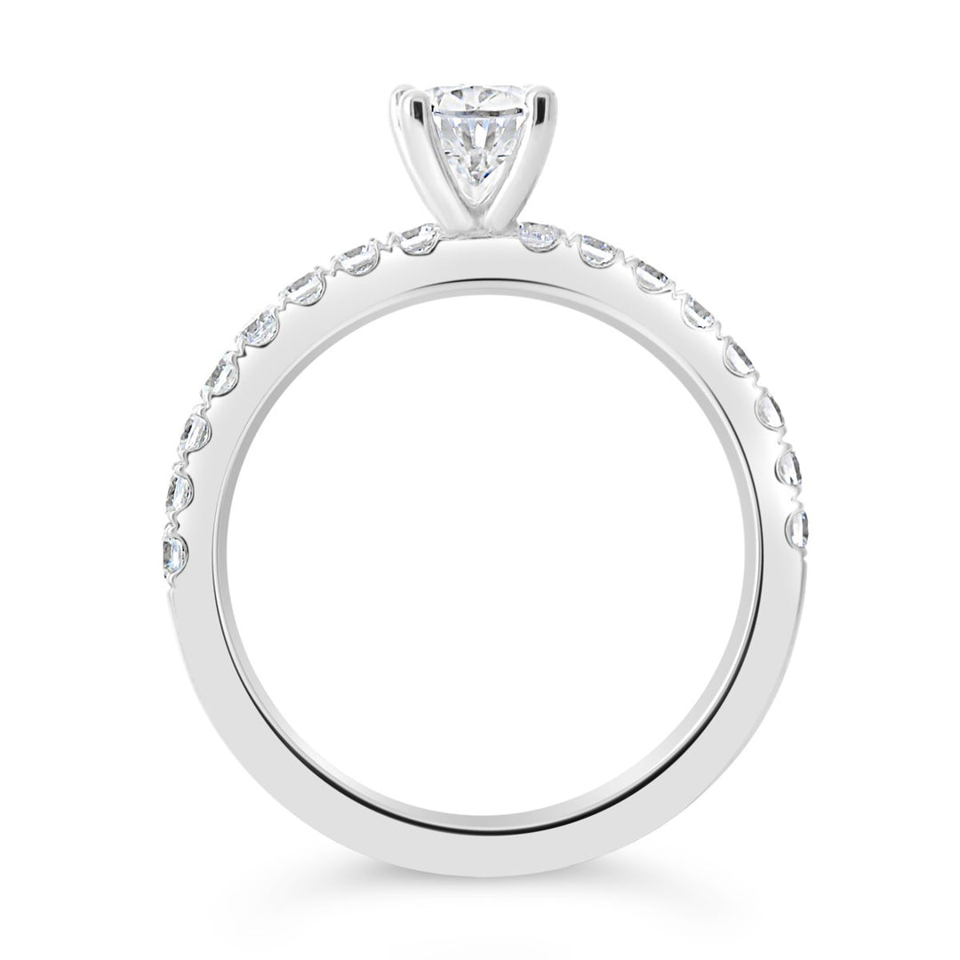 Classic Pear Shape Diamond Engagement Ring - The Diamond Guys