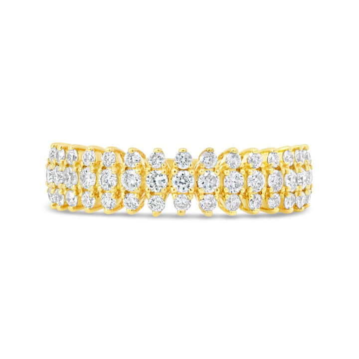 Three Row Diamond Fashion Ring - AR1960