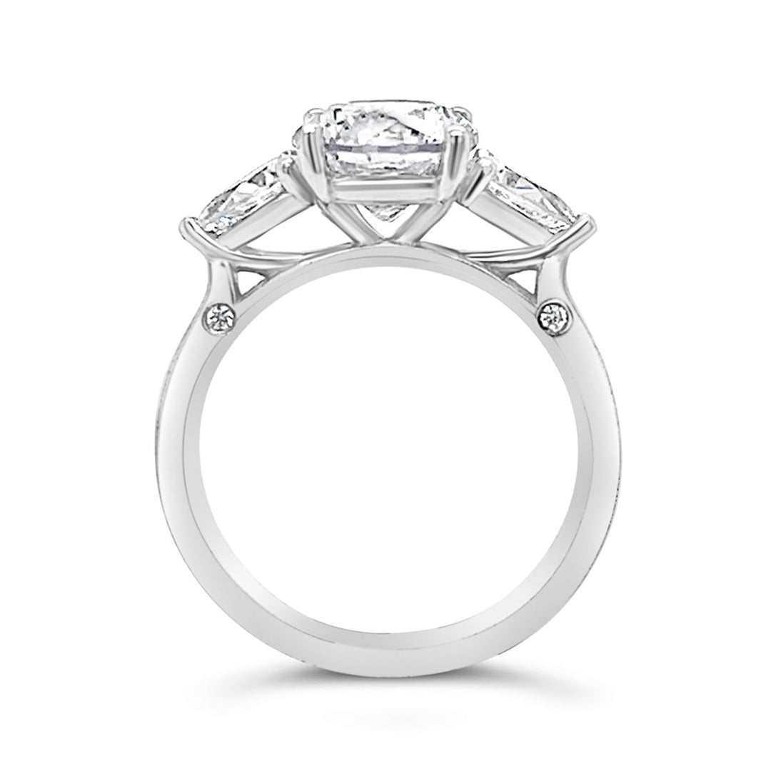 Three Stone Diamond Engagement Ring