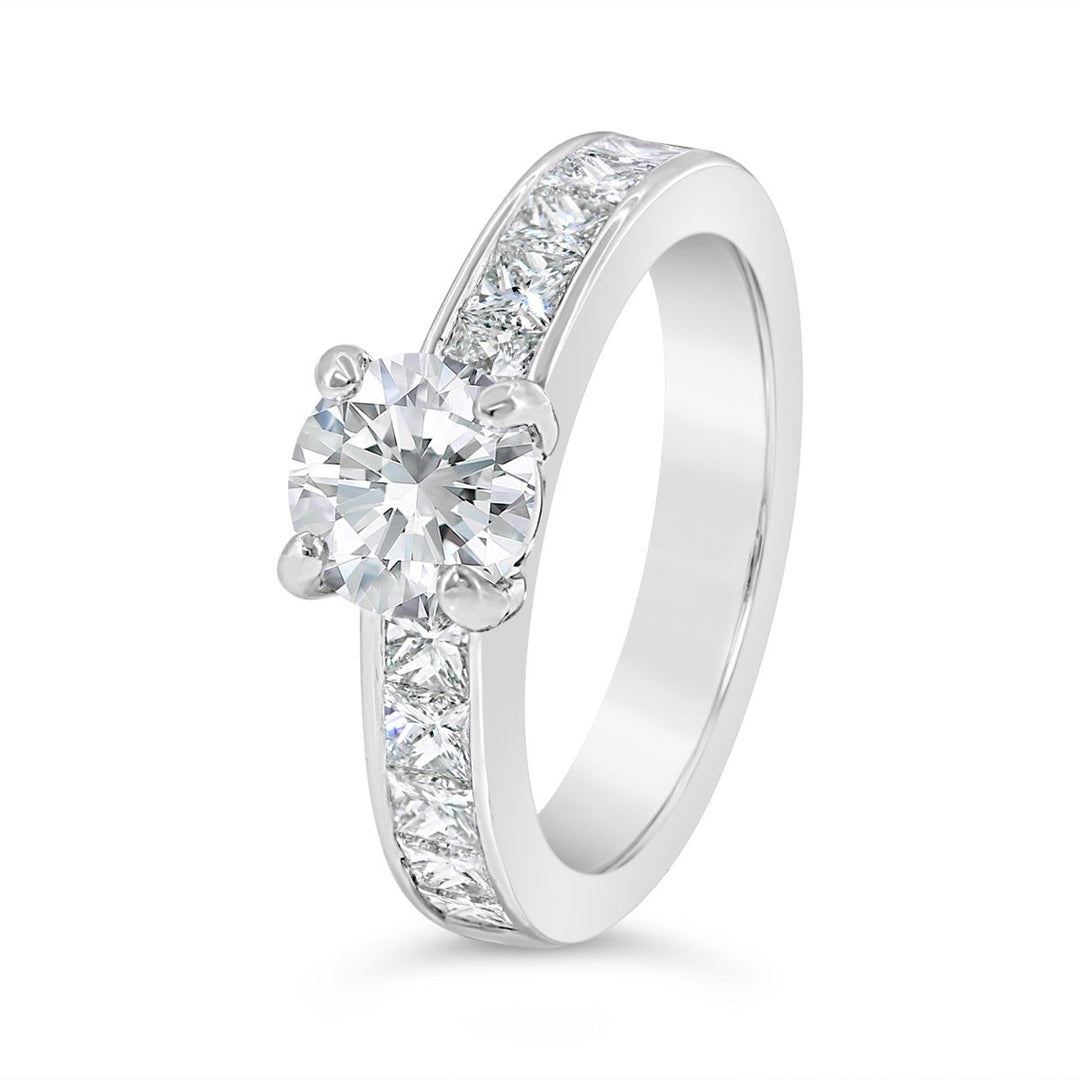 Channel Set Diamond Engagement Ring - GR07793 - The Diamond Guys
