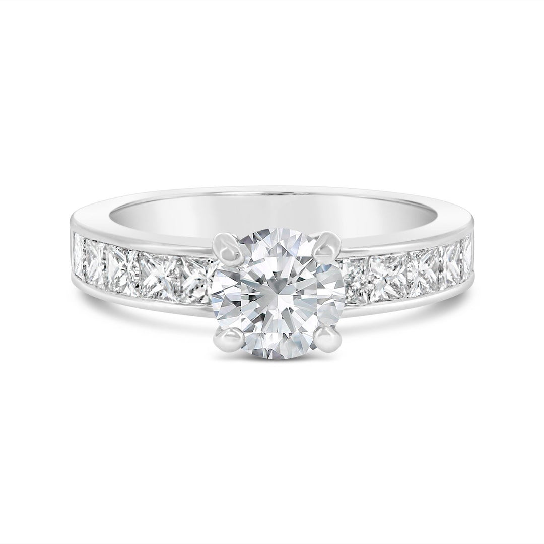 Channel Set Diamond Engagement Ring - GR07793 - The Diamond Guys