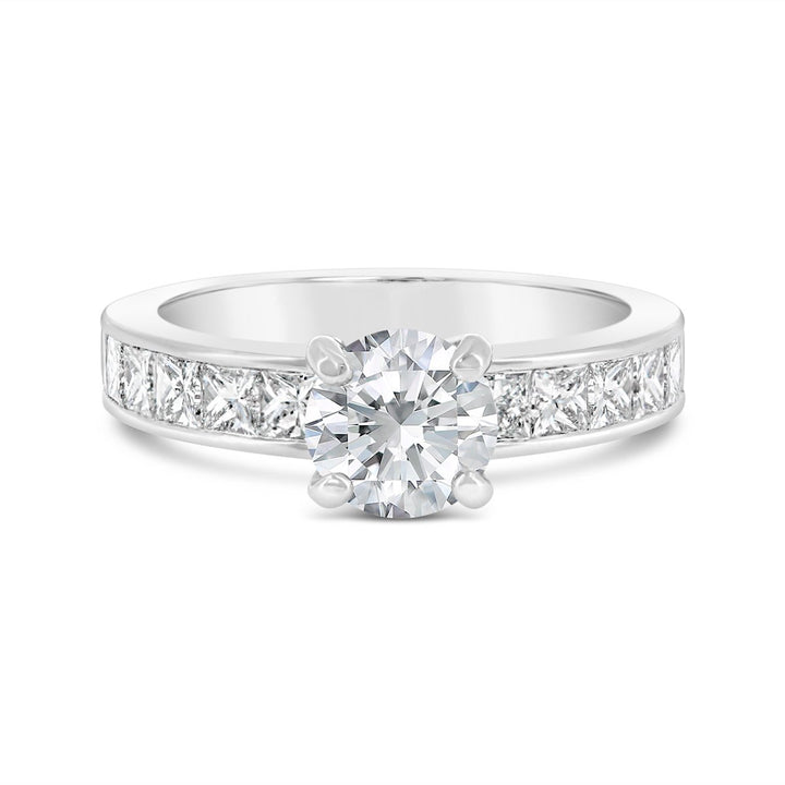 Channel Set Diamond Engagement Ring - GR07793 - The Diamond Guys