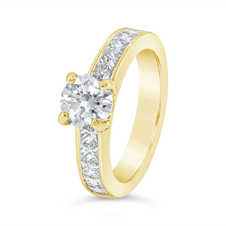Channel Set Diamond Engagement Ring - GR07793 - The Diamond Guys