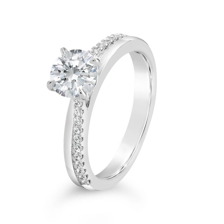 Modern Diamond Engagement Ring - The Diamond Guys