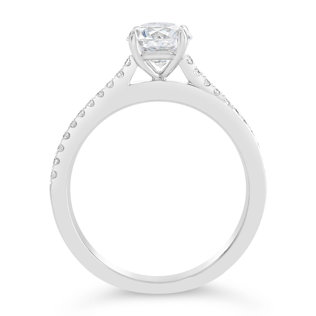 Modern Diamond Engagement Ring - The Diamond Guys