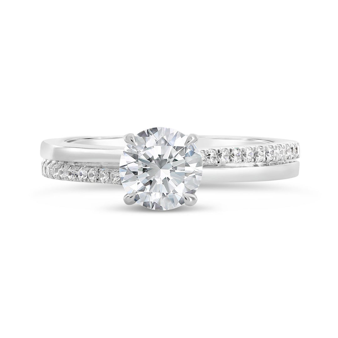 Modern Diamond Engagement Ring - The Diamond Guys