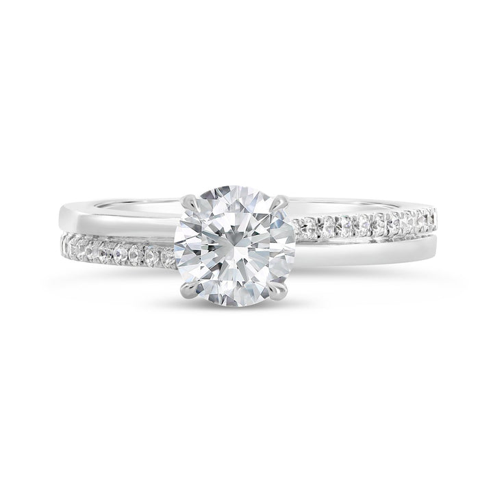 Modern Diamond Engagement Ring - The Diamond Guys