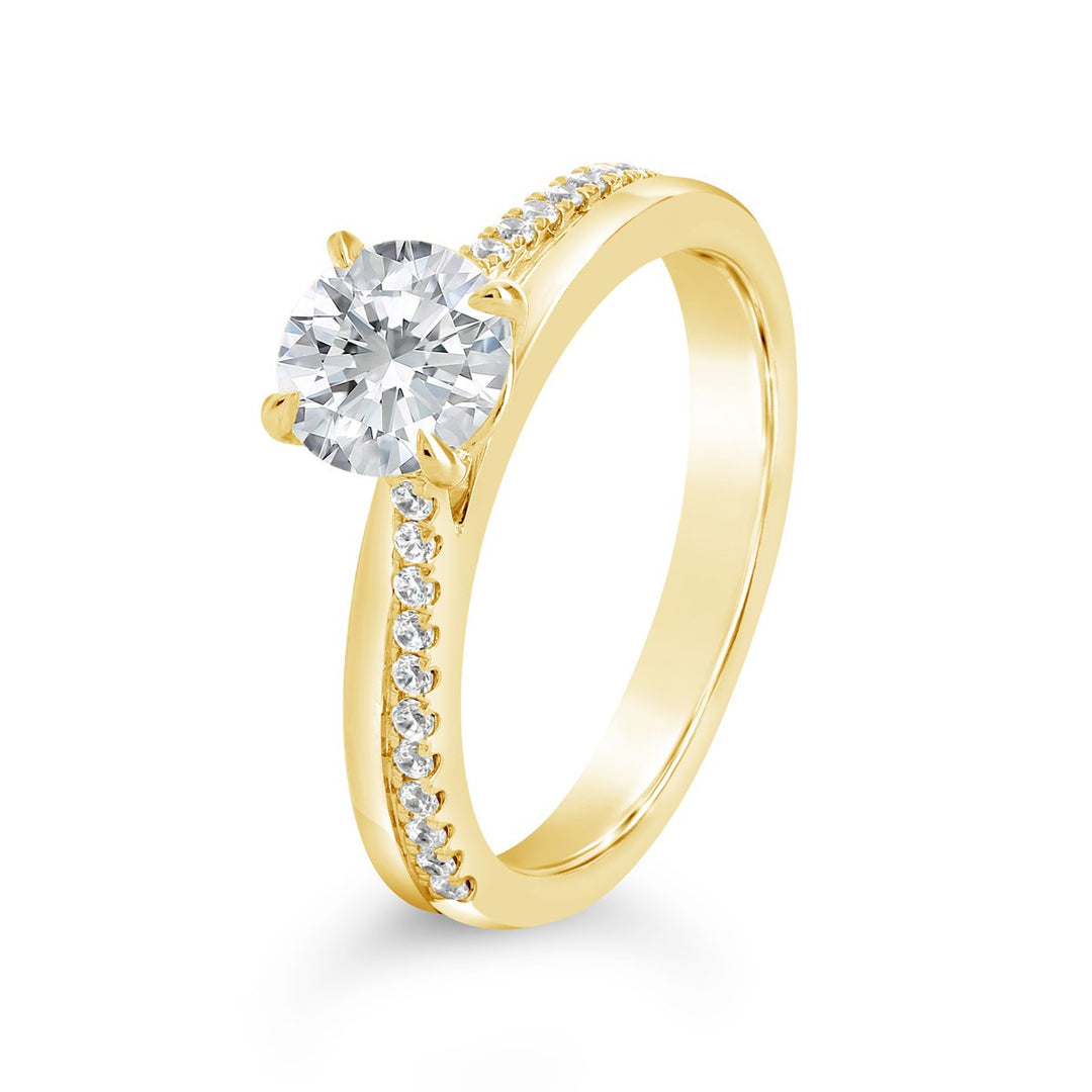 Modern Diamond Engagement Ring - The Diamond Guys