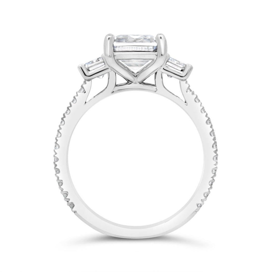 Three Stone Lab Grown Diamond Engagement Ring - EE377 - The Diamond Guys