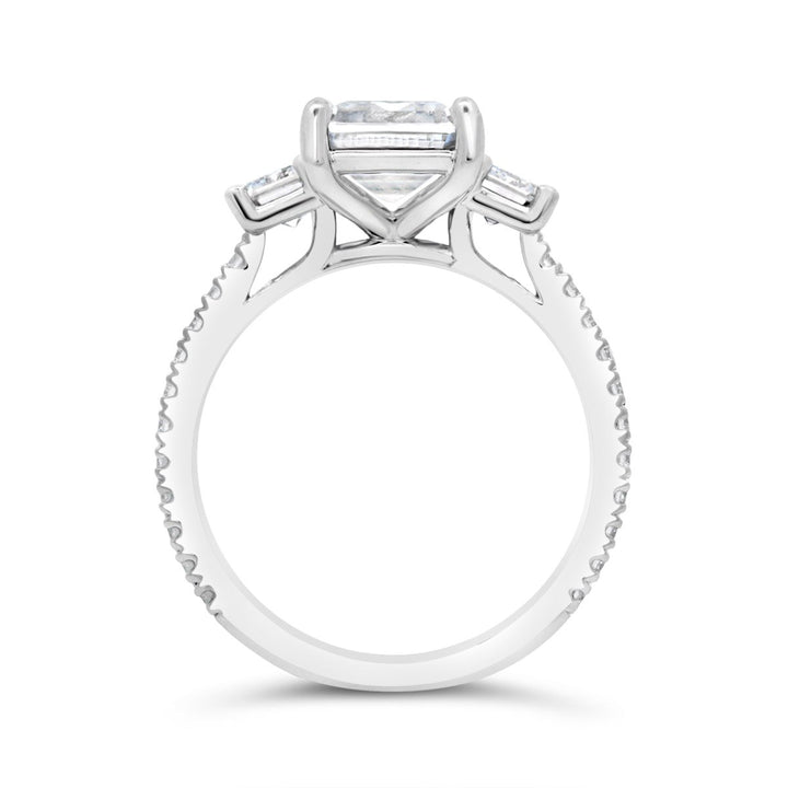 Three Stone Lab Grown Diamond Engagement Ring - EE377 - The Diamond Guys