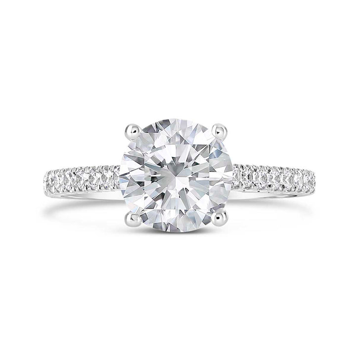 Diamond Engagement Ring Wedding Set - CR4370-S - The Diamond Guys