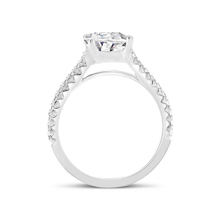 Diamond Engagement Ring Wedding Set - CR4370-S - The Diamond Guys