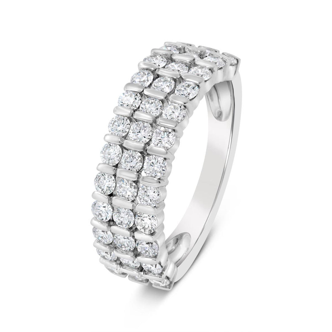 Three Row Diamond Band - AR1702 - The Diamond Guys