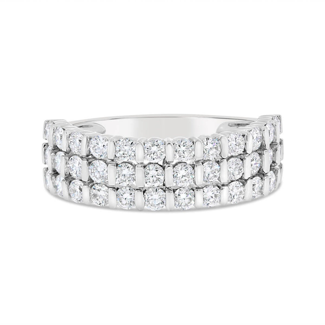 Three Row Diamond Band - AR1702 - The Diamond Guys