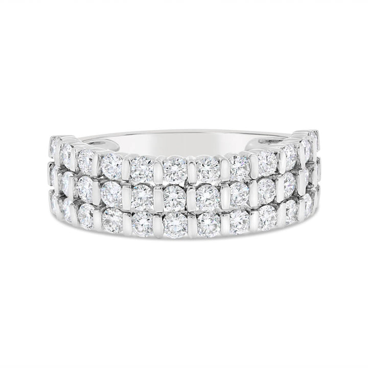 Three Row Diamond Band - AR1702 - The Diamond Guys