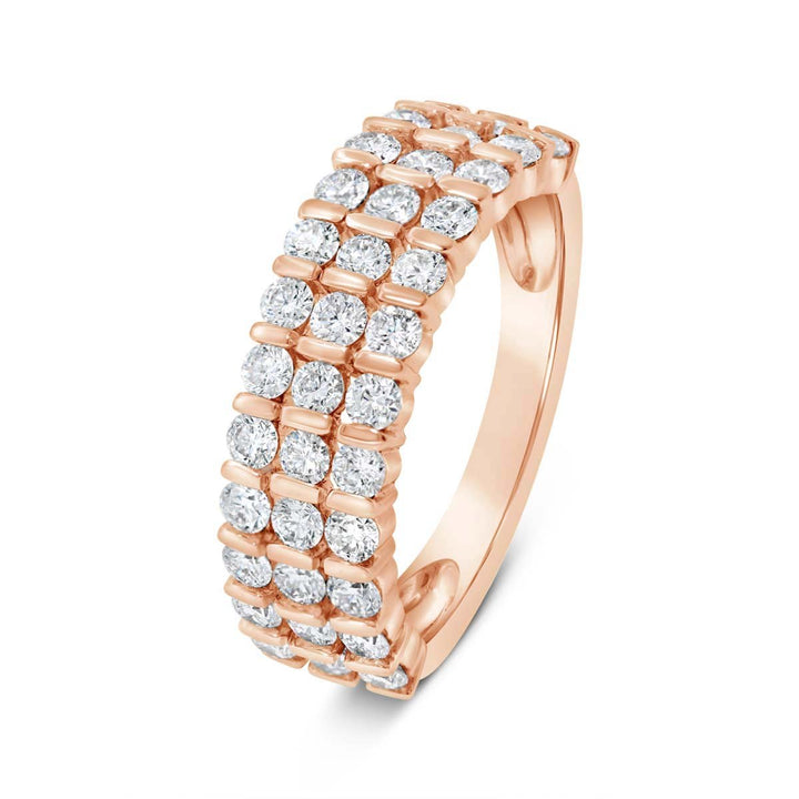 Three Row Diamond Band - AR1702 - The Diamond Guys