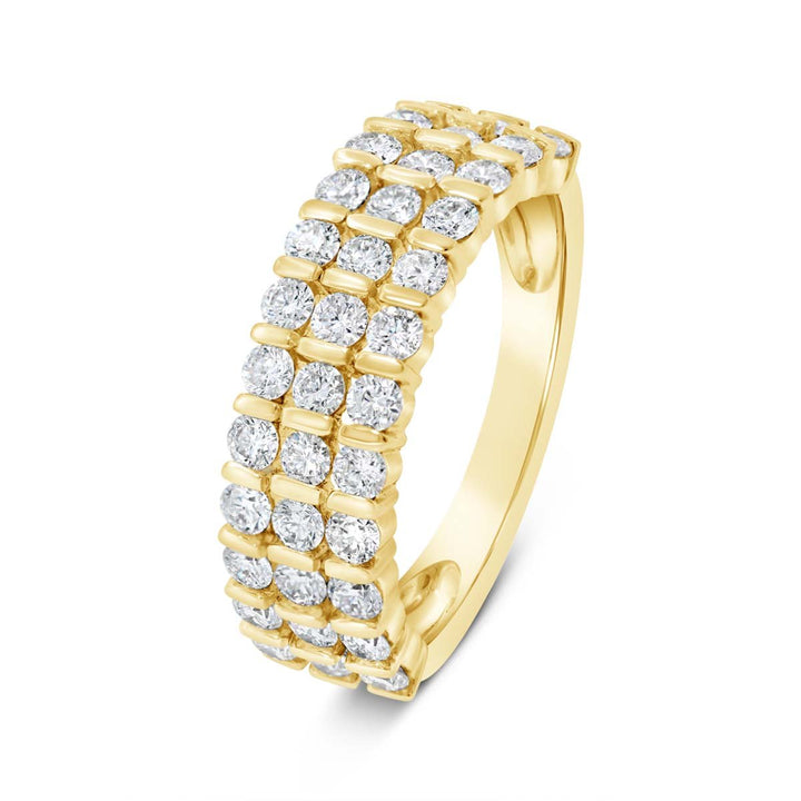 Three Row Diamond Band - AR1702 - The Diamond Guys