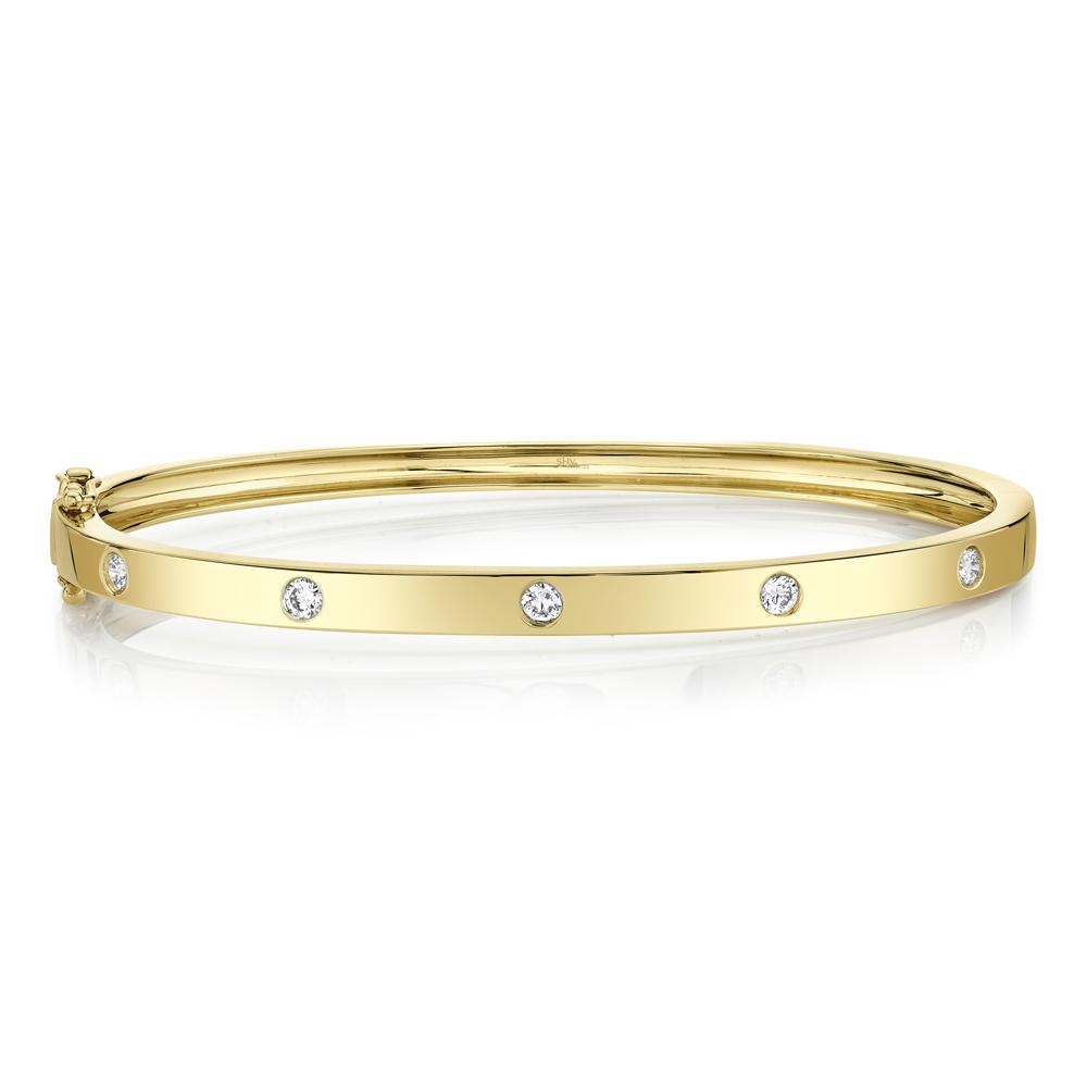 Shy Creation Diamond Flush Set Bangle - The Diamond Guys