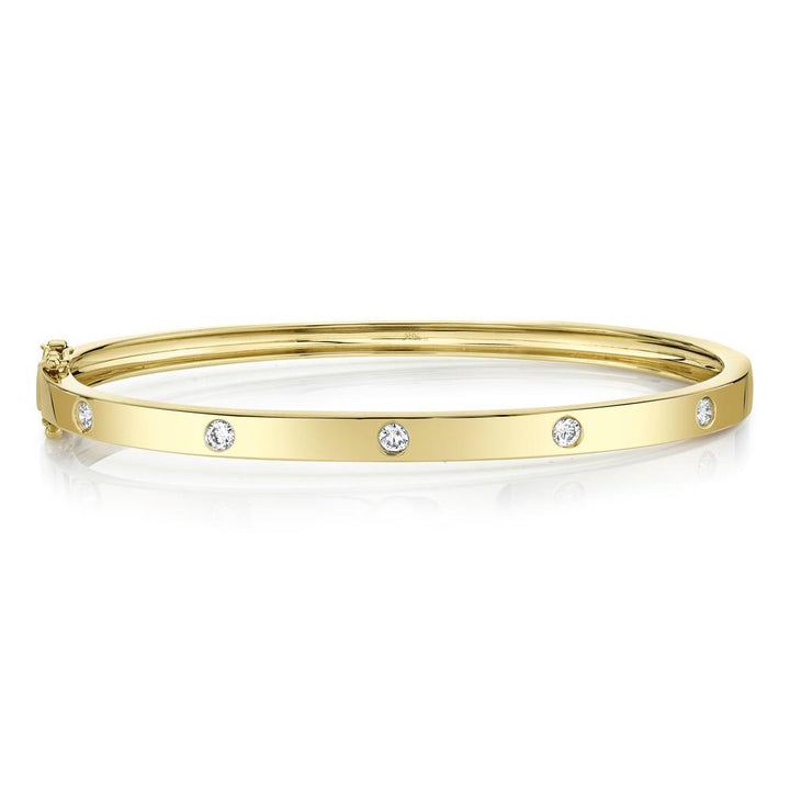 Shy Creation Diamond Flush Set Bangle - The Diamond Guys
