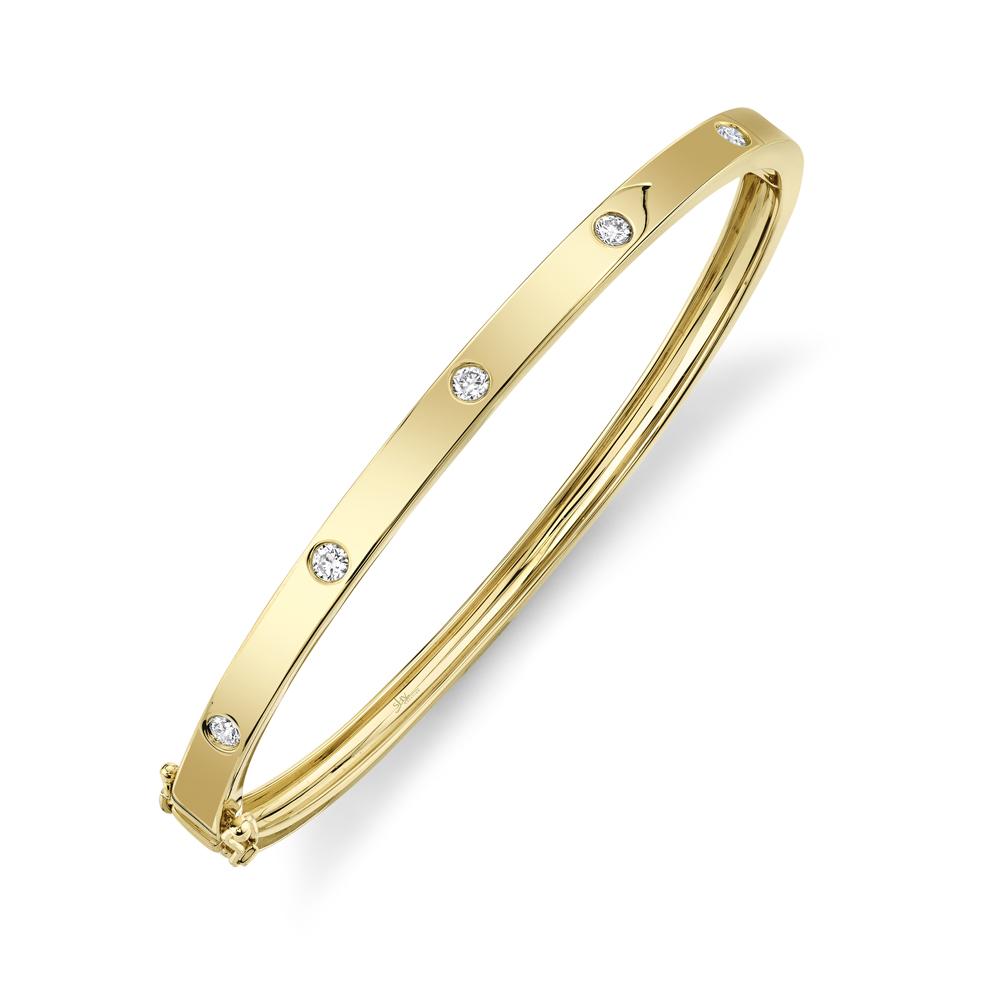 Shy Creation Diamond Flush Set Bangle - The Diamond Guys